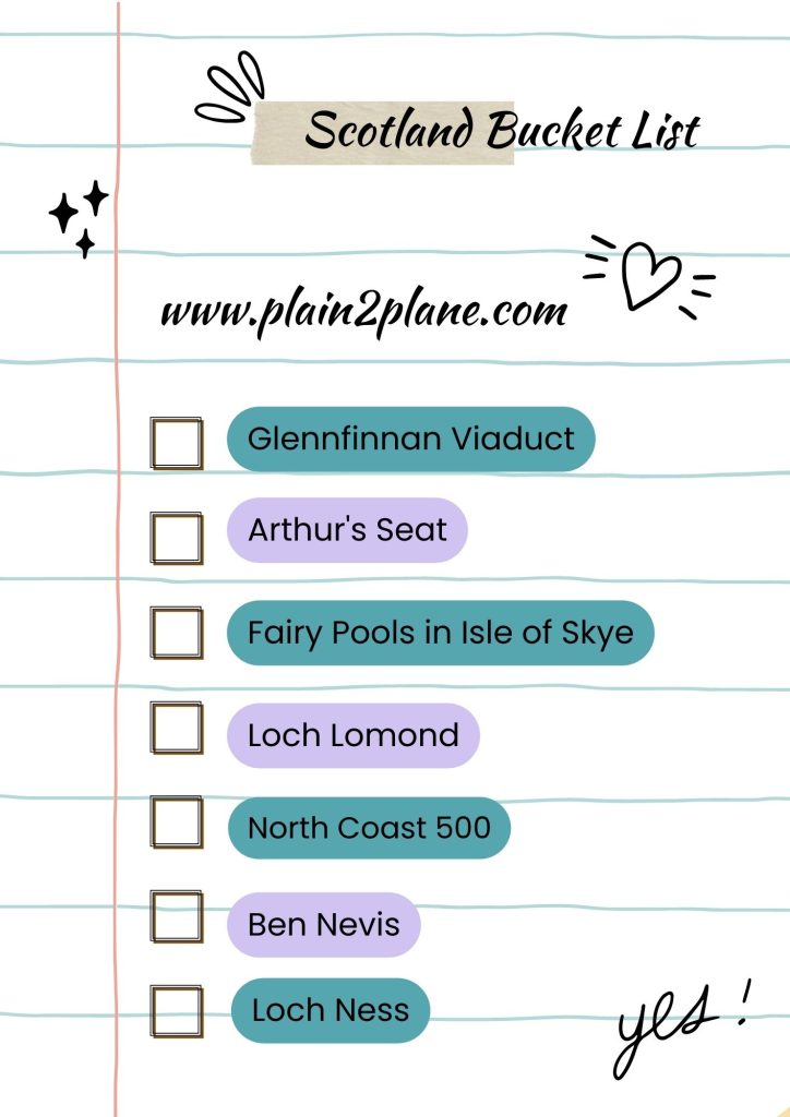 Scotland Bucket List