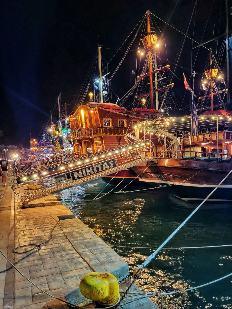 One of the boats down Kos waterfront