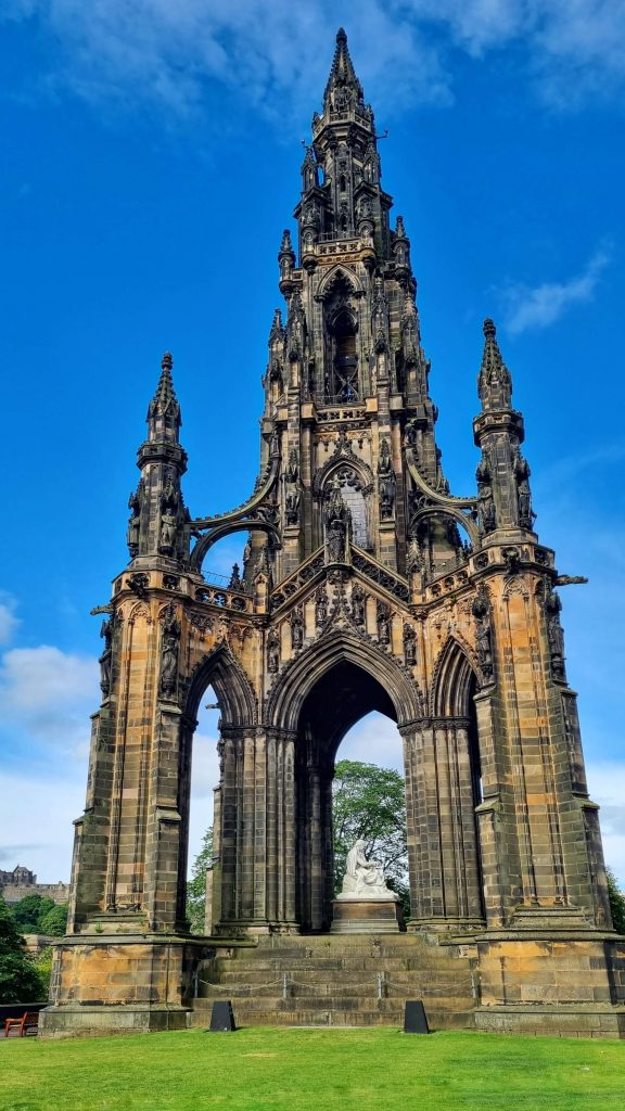 Edinburgh is not as expensive as you think, there are plenty of cheap things to do within the city. This photo shows the infamous Scott Monument which you will get to know very well by the end of your trip to Edinburgh.