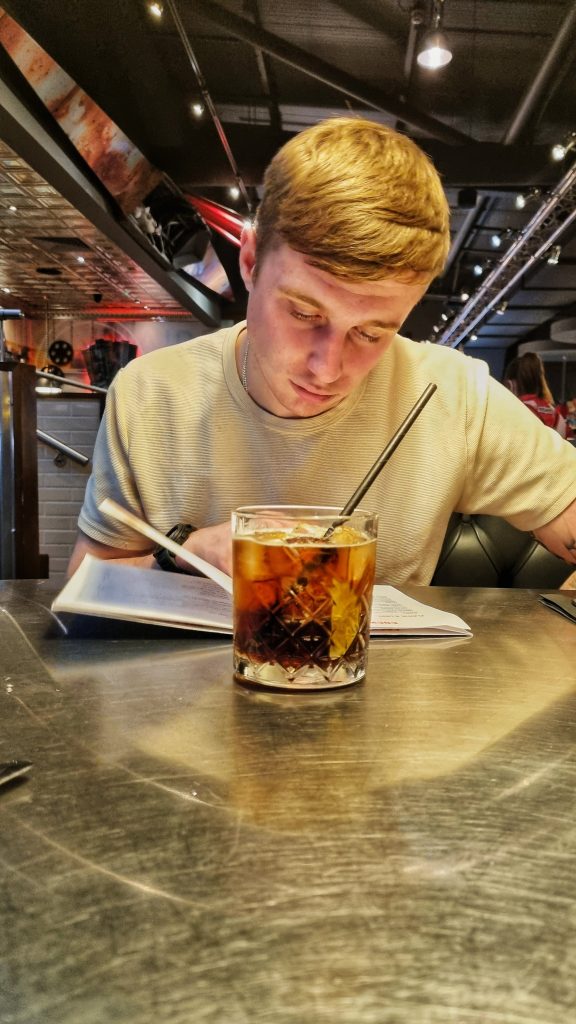 You can easily plan plenty of cheap romantic days out using this list. This is a photo of Liam and I having dinner at TGI Fridays with a whisky in front of him. Your dates don't need to be dinner everytime so we've created this list so that your dates can be more unique.