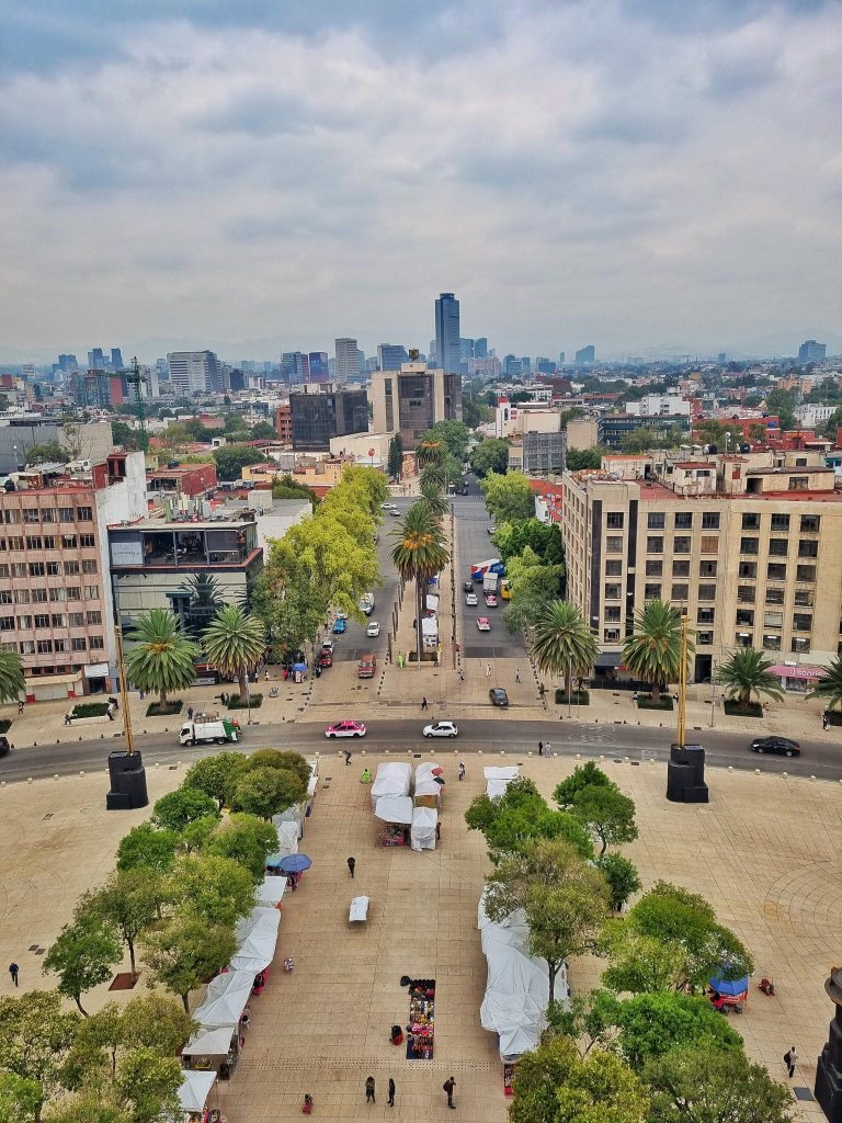This photo was taken from one of the gorgeous viewpoint in Mexico City. It was great to see below and watch people go by.