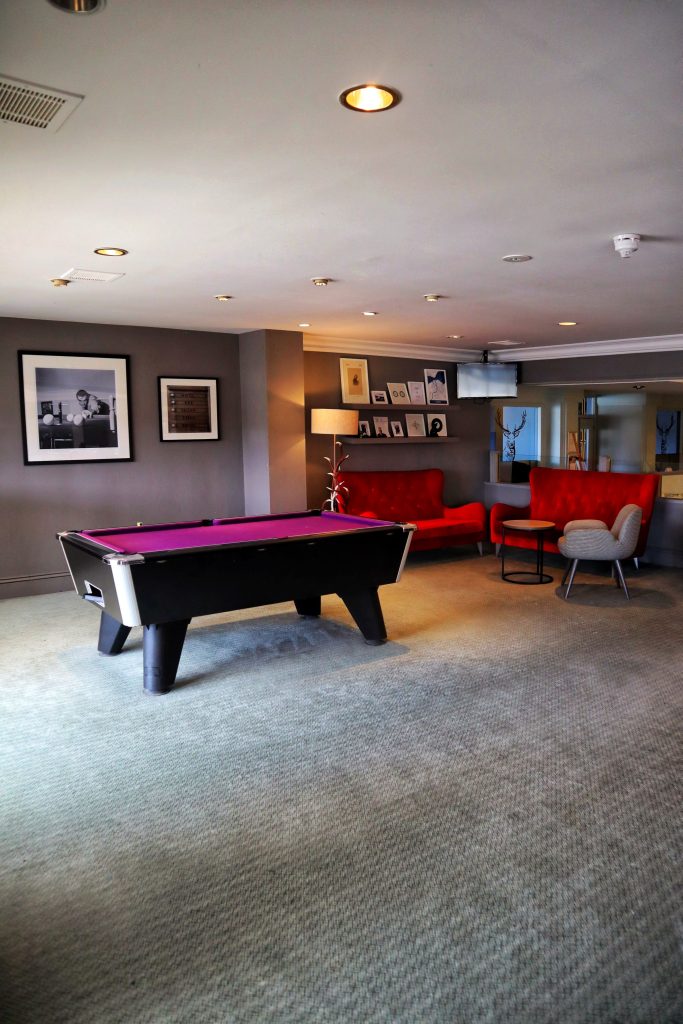 Not only has this hotel got an incredible bar area but it is also set with a pool table. This is great to spend some time socialising with your friends and family.