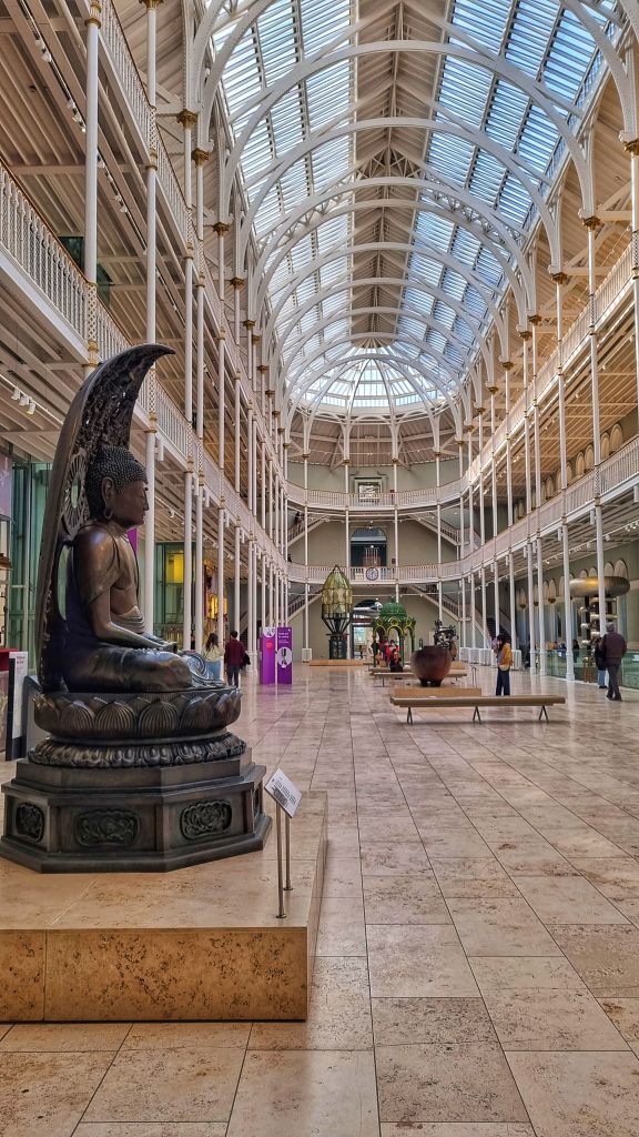 National Museum of Scotland is a great place to explore together with a beautiful rooftop.