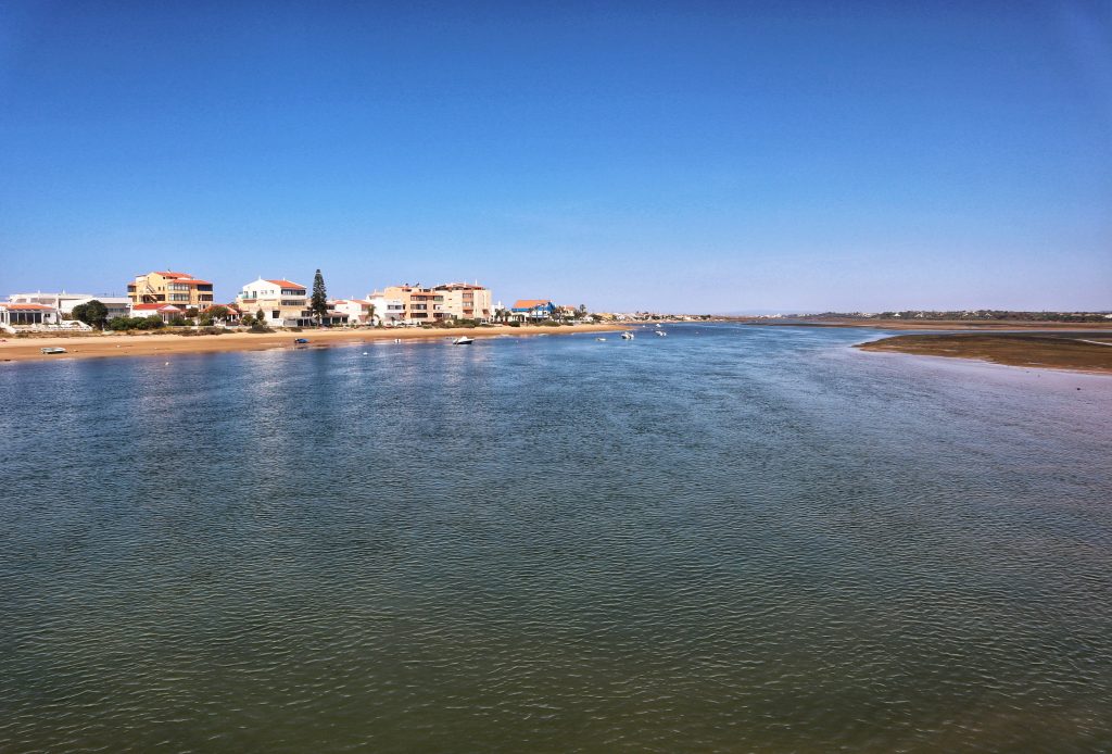 You can get some great views of Faro from Praia de Faro.