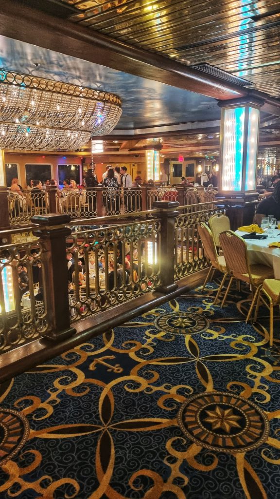 The cruise boat that we were on had so much grandeur with beautiful chandeliers and 3 floors to enjoy.