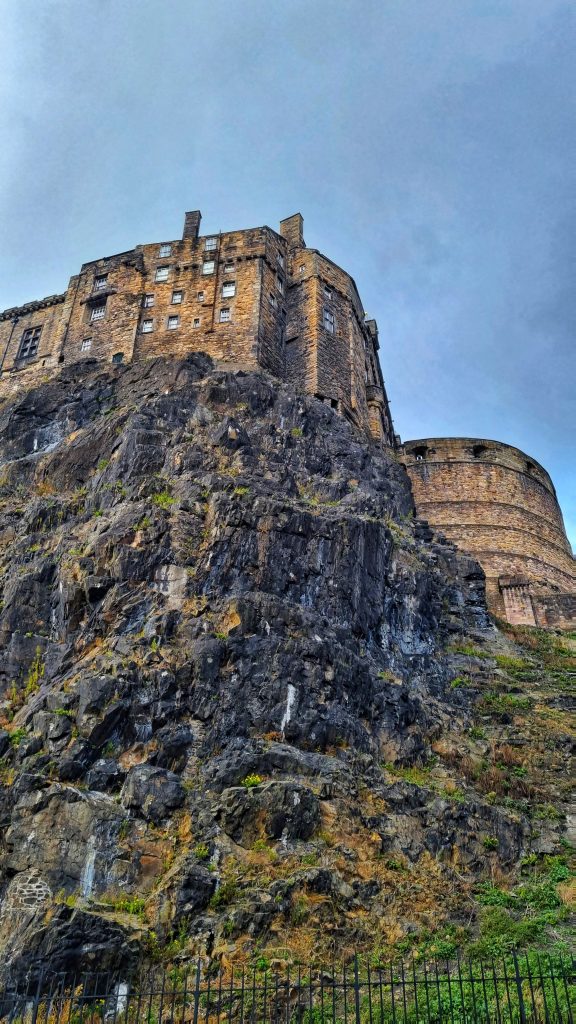 Edinburgh Castle from below.