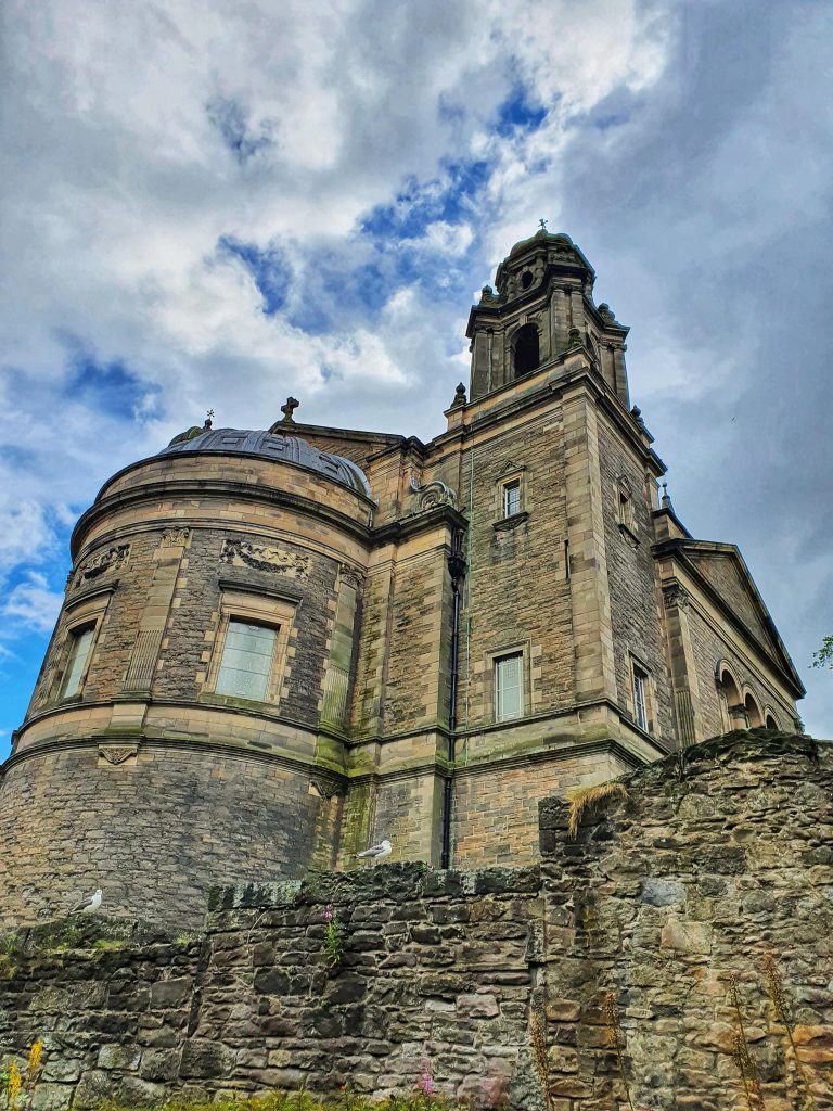 Edinburgh Castle from below.