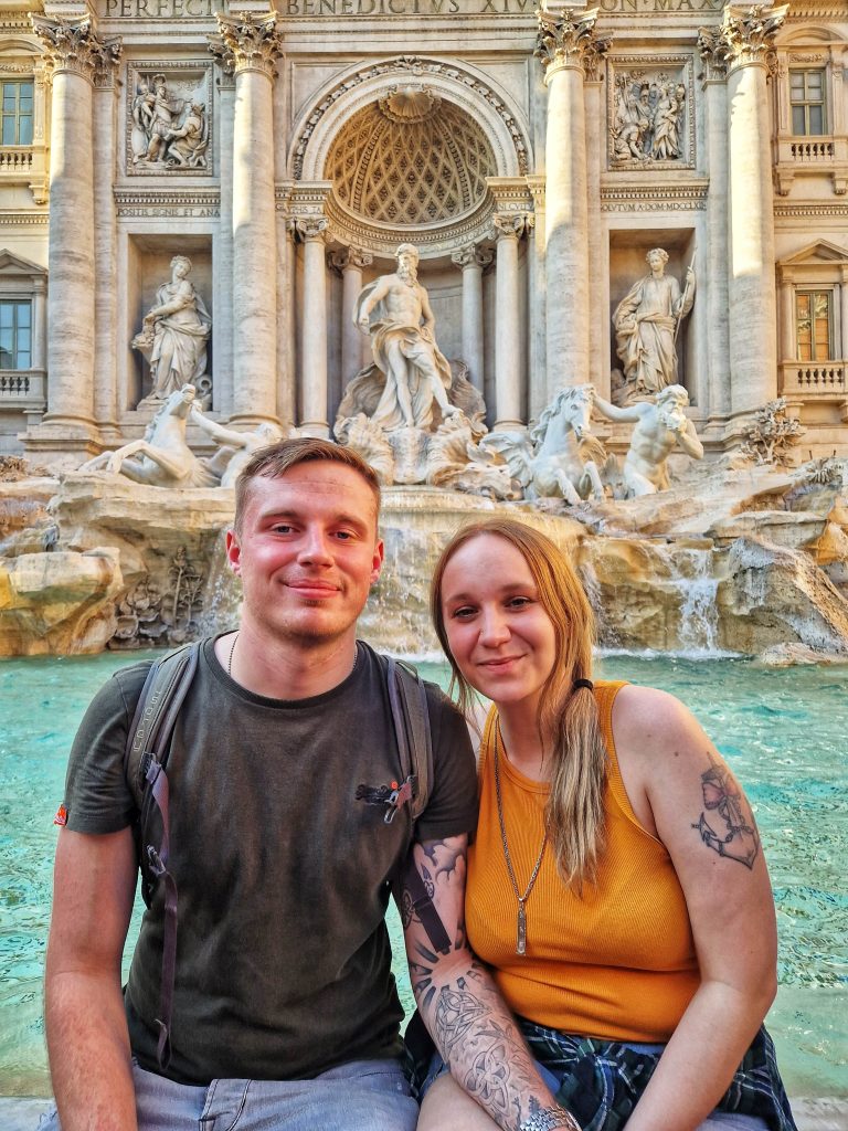 Trevi Fountains is one of the most romantic things to do in Rome Italy. Even though it was incredibly busy, we loved visiting the fountains together.