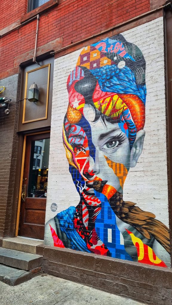 The infamous Audrey Hepburn graffiti.