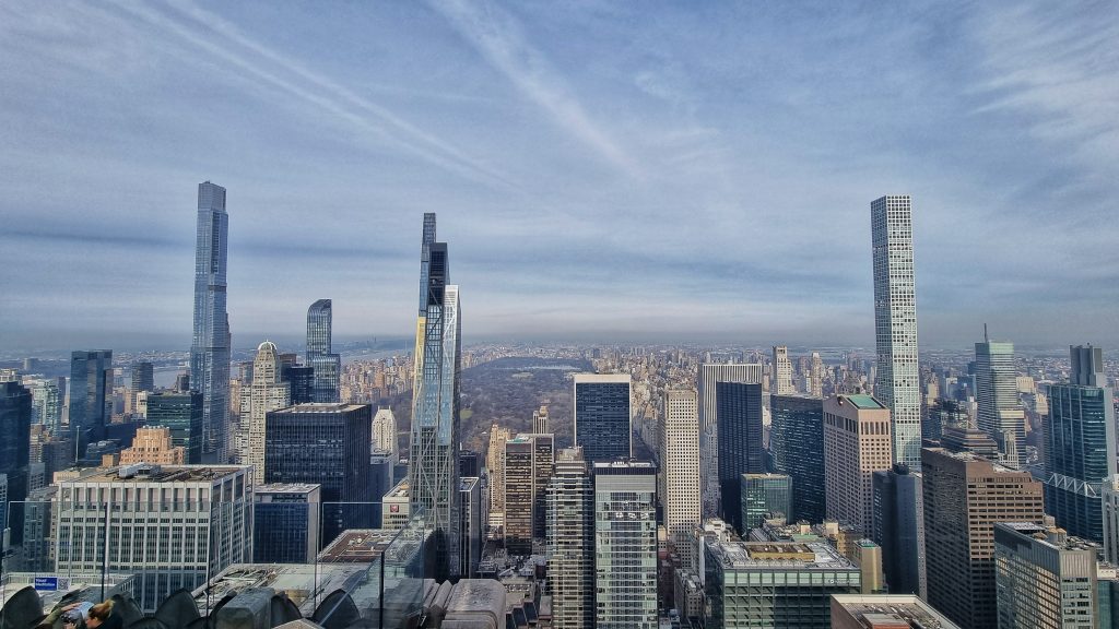 Top of the Rock is one of the best places to visit in Manhattan for beautiful views across the city.