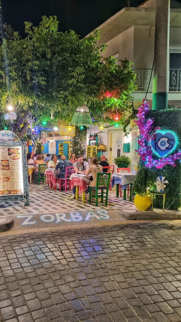 Zorbas restaurant in Kos Old Town.