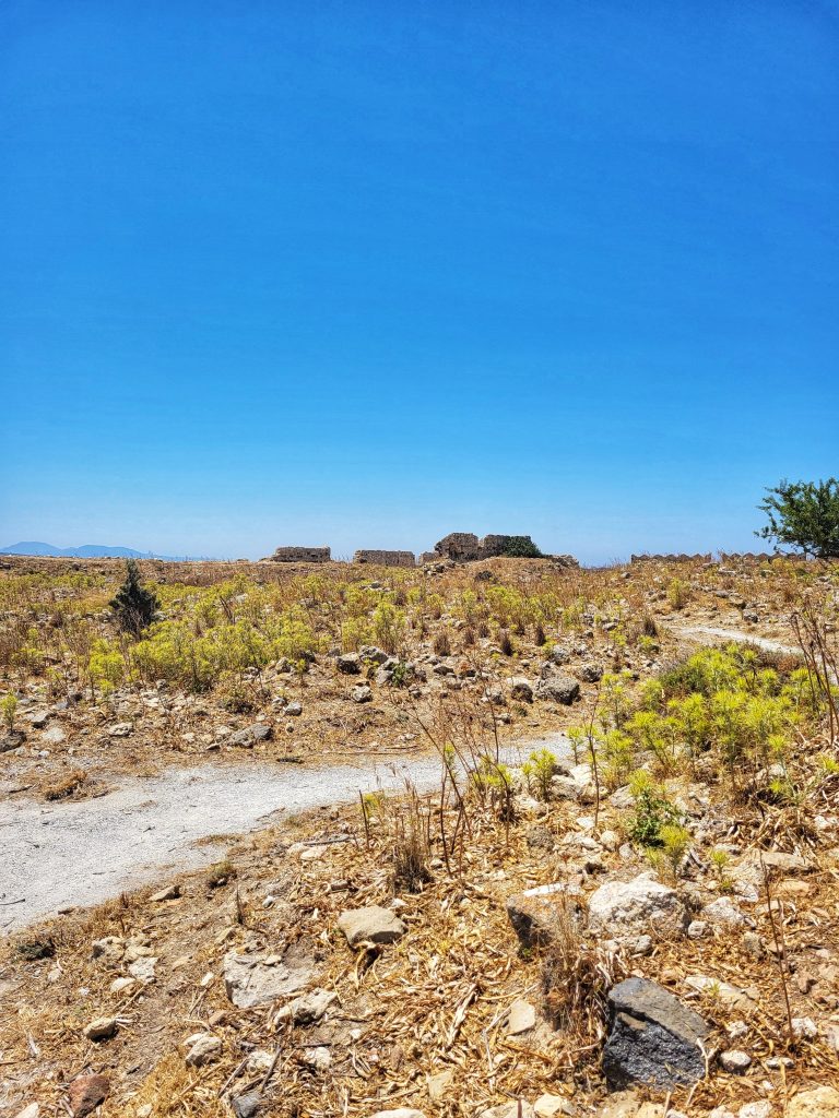 View on top of one of the mountains in Kos.