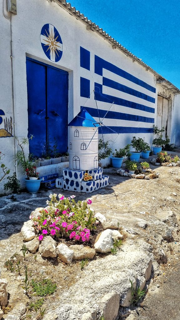 Beautiful street art and display in Kalymnos