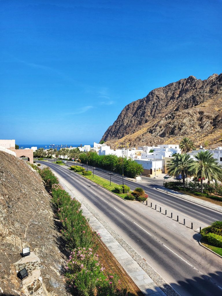 Viewpointof the roads in Oman. It gives off a very Californian vibe.