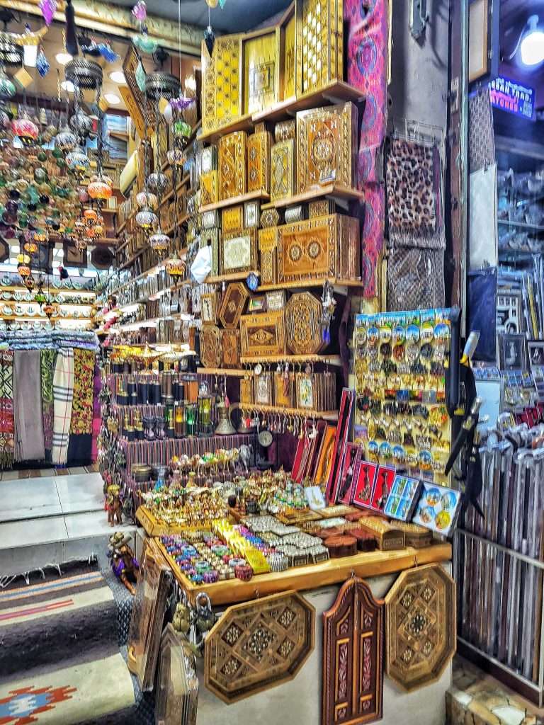 One of the small markets located in Muscat selling plenty of souvenirs and goods.