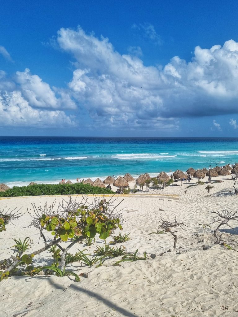 One of the beautiful beaches in Cancun which is what makes it worth visiting.