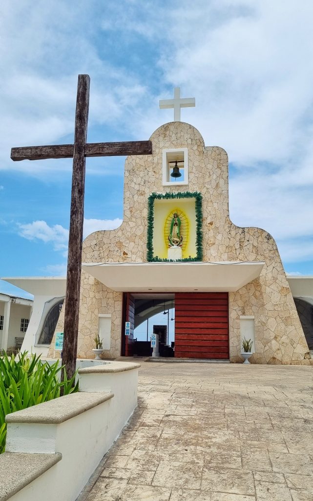 Beautiful church in Isla Mujeres