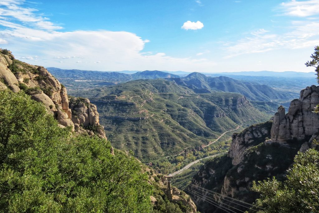 The Montserrat Mountains in Barcelona.