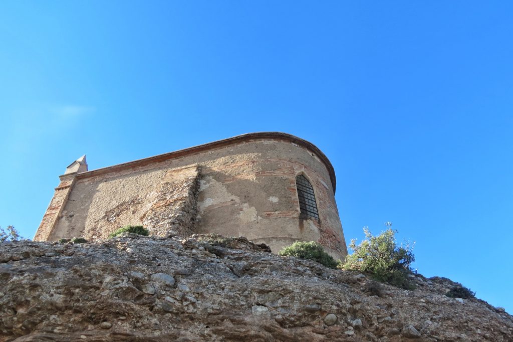 One of the small buildings on the edge of Montserrat mountain.