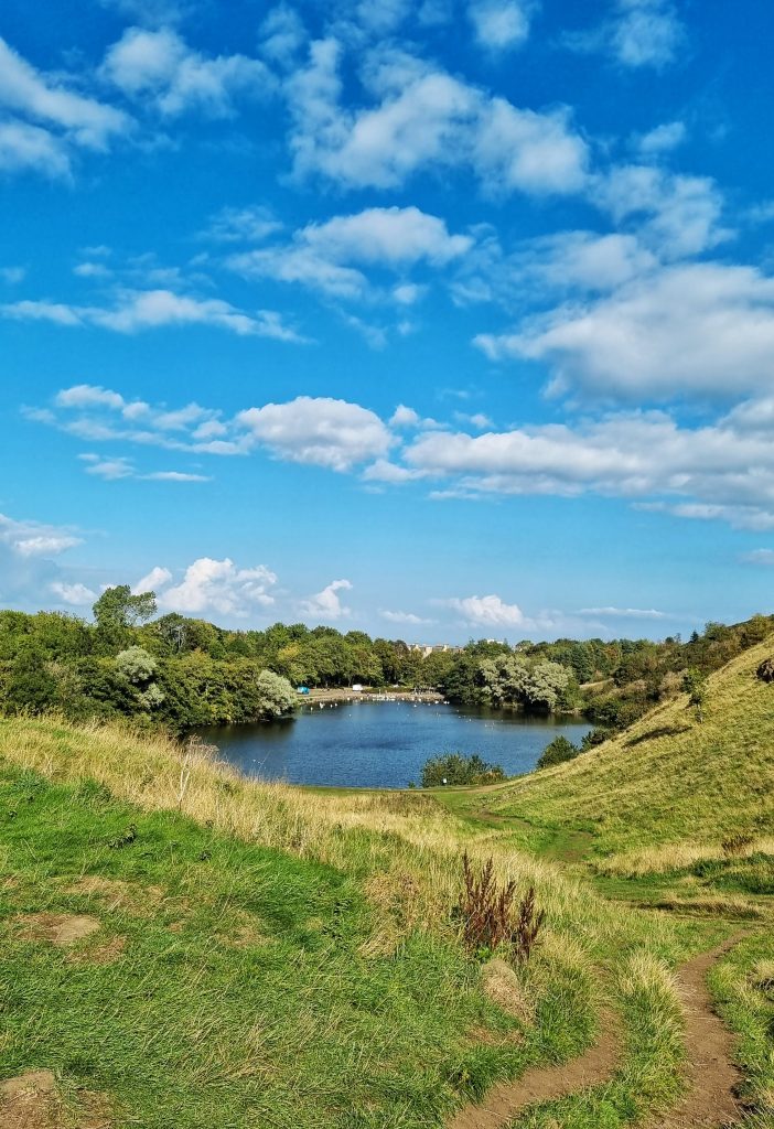 View of the loch as you walk down Arthur's Seat