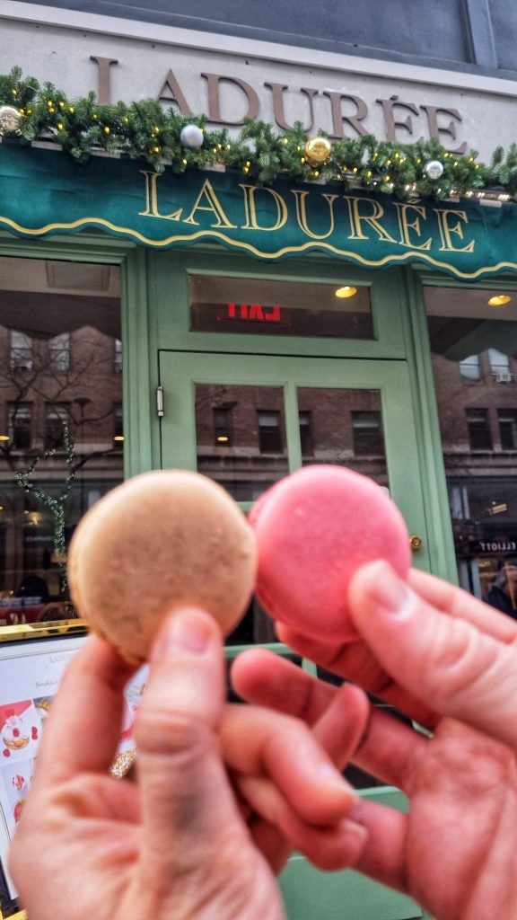 Macaroons outside Laduree.