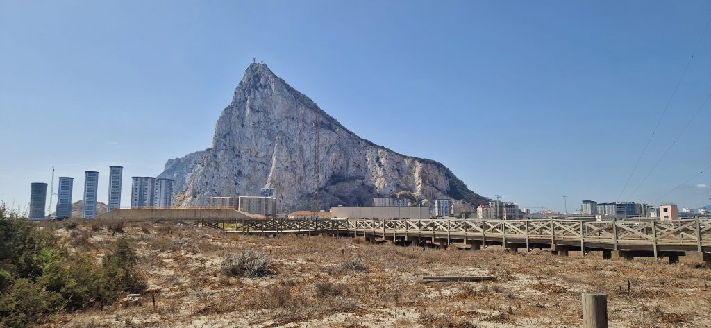 Gibraltar rock that can be seen from a distance this is just one of the Naturanda Seville tours that are on offer.