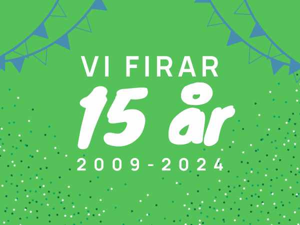 Vi fyller 15 år