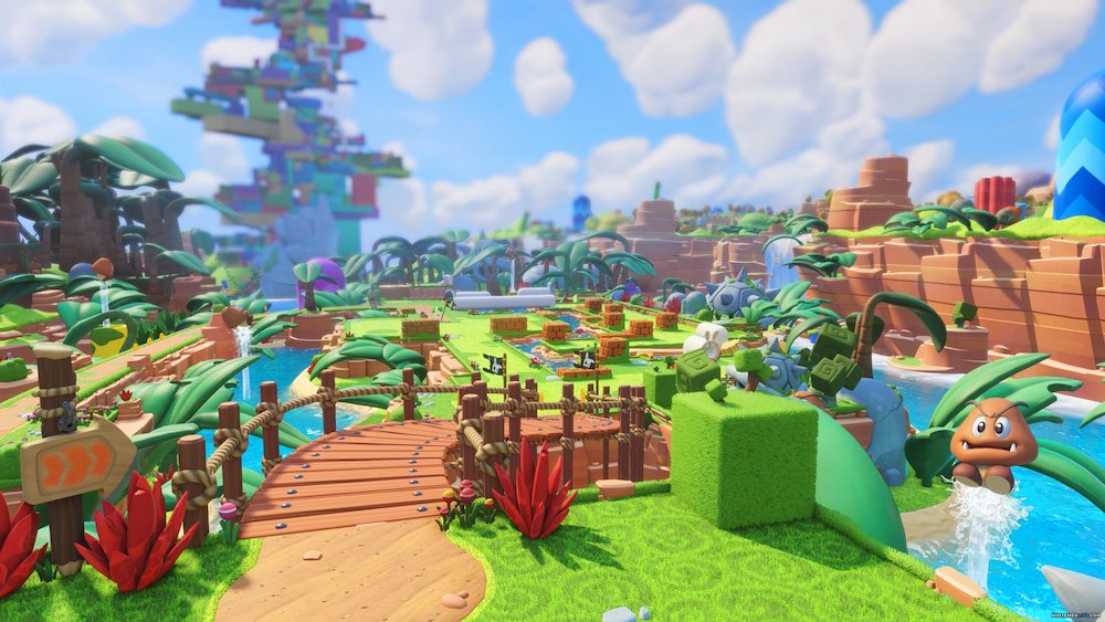 En av Mario + Rabbids fyra världar