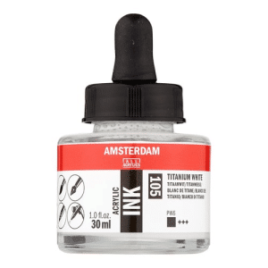 Amsterdam Acrylic Ink 30ml - Titanium White #105