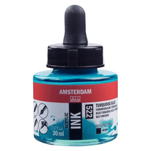 Amsterdam Acrylic Ink 30ml - Turquoise Blue #522