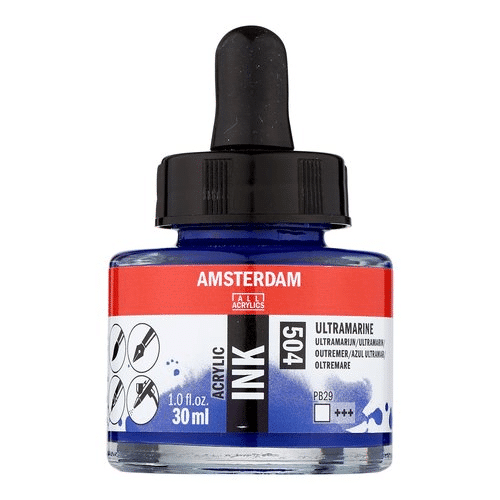 Amsterdam Acrylic Ink 30ml - Ultramarine #504