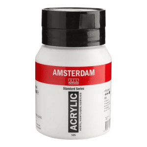 Amsterdam Akrylfärg 500ml - #105 Titanium White