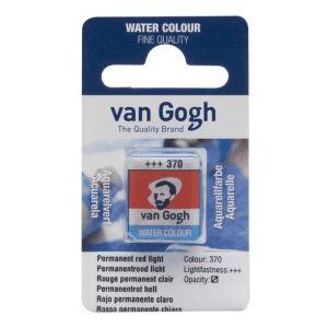 Van Gogh akvarell halvkopp - Permanent Red Light #370