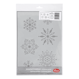 Schablon - Snöflingor 21x29,7 cm