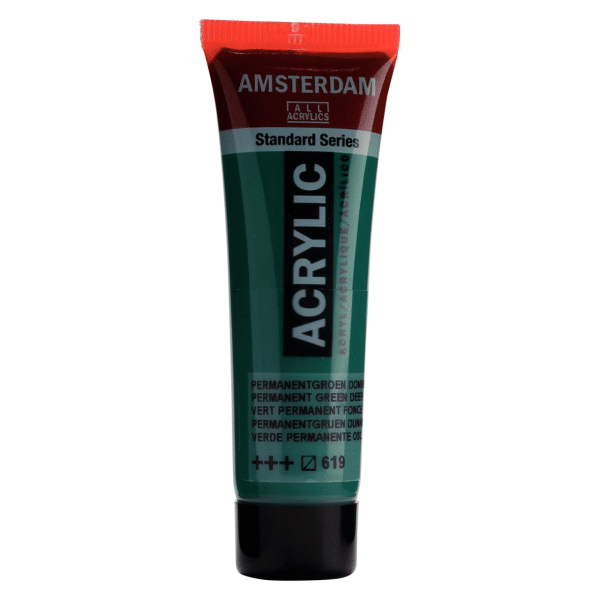 Amsterdam Akrylfärg 20ml - #619 Permanent Green Deep