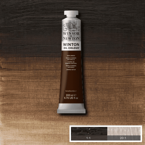 W&N Winton Oljefärg 200ml - Raw Umber 554