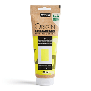 Pebeo Origin Acrylics 120ml - Lemon Cadmium Yellow Hue