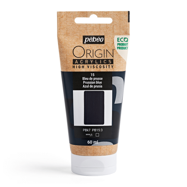 Pebeo Origin Acrylics 60ml - Prussian Blue