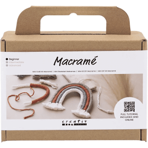 Mini DIY Kit Makramé - Regnbåge