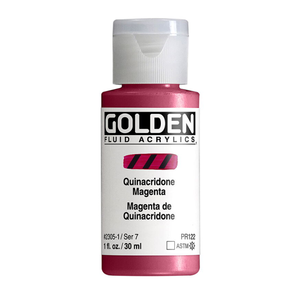 GOLDEN Fluid 30ml - Quinacridone Magenta S7