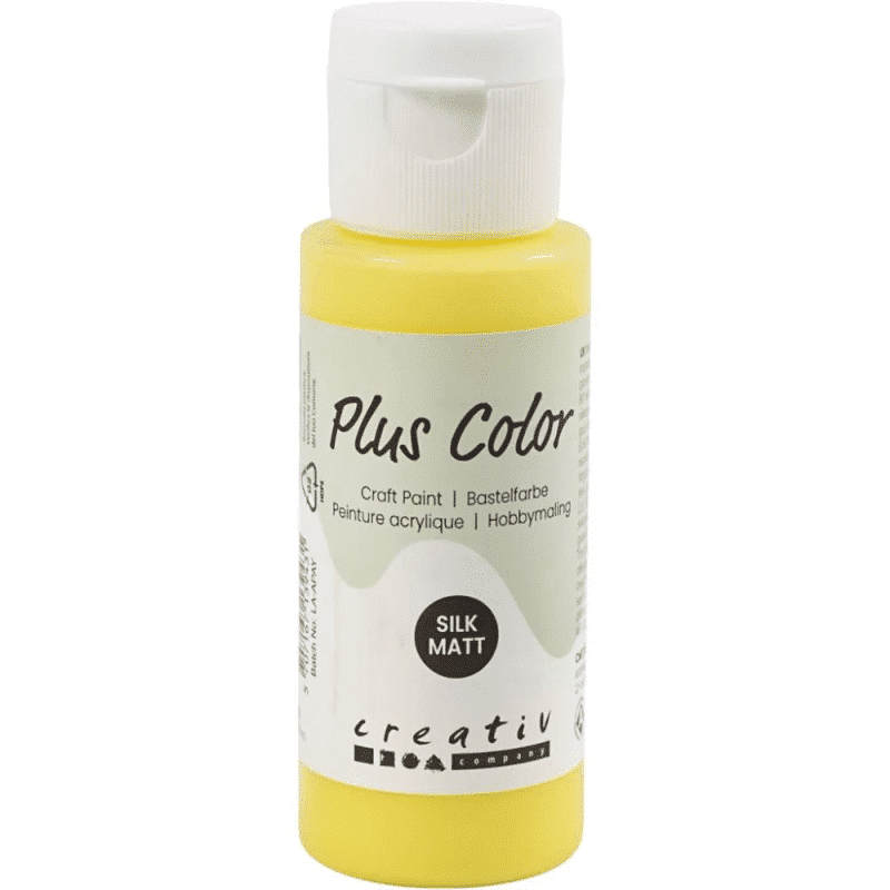 Plus Color Hobbyfärg 60ml - Primary Yellow