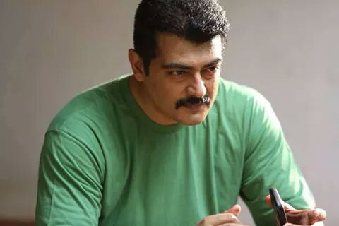 Ajith Kumar in green t shirt