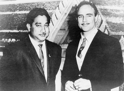 Sivaji Ganesan with Marlon Brando