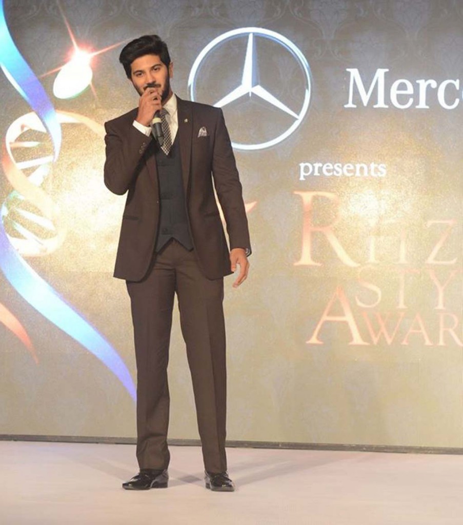 Dulquer Salmaan on stage