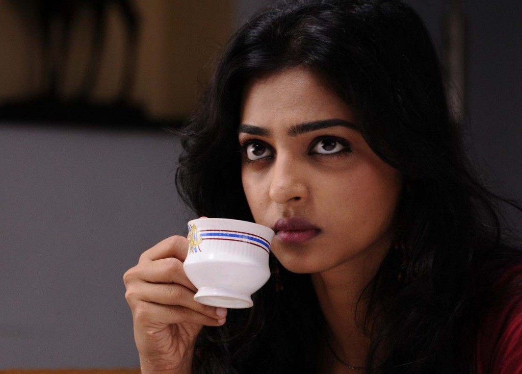 Radhika Apte taking a cup of tea