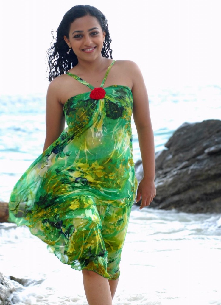 Nithya Menon hot in beach 