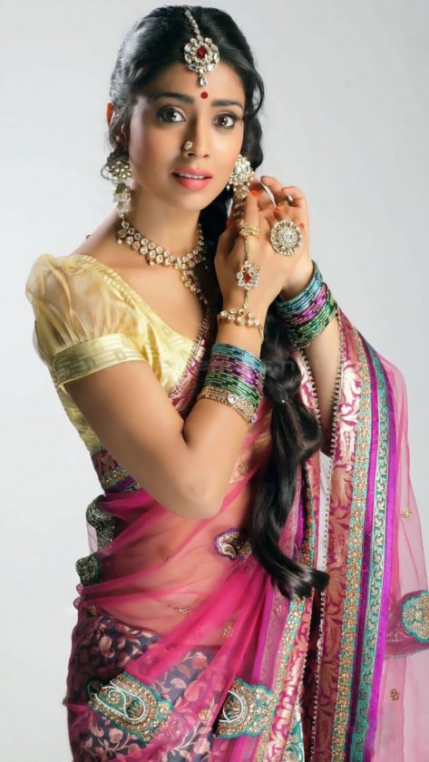 Shriya Saran hot in traditional saree