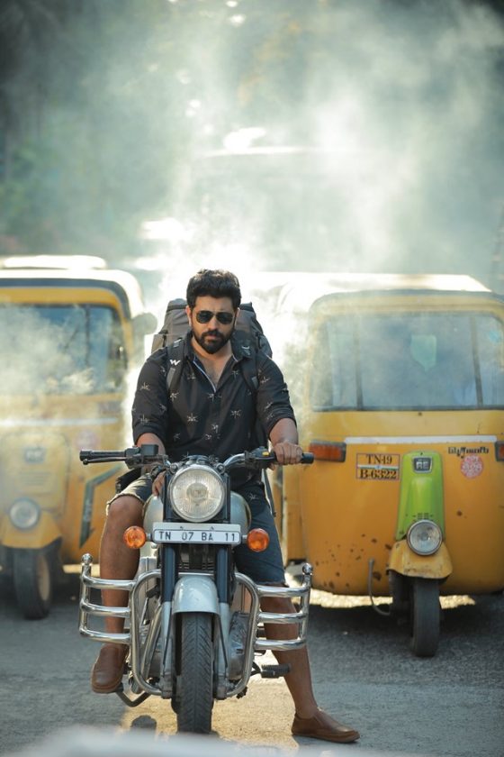 Nivin Pauly on a bike during Love Action Drama movie