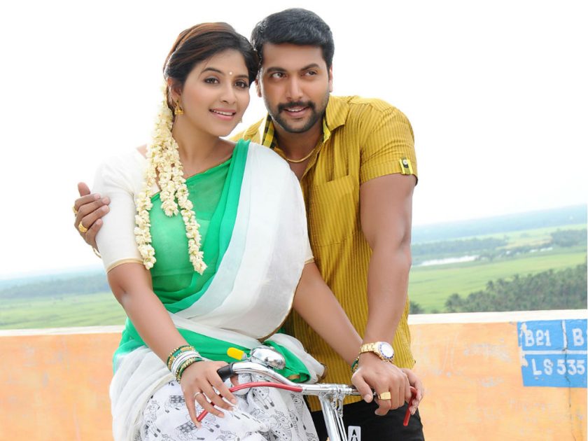 Anjali with Jayam Ravi