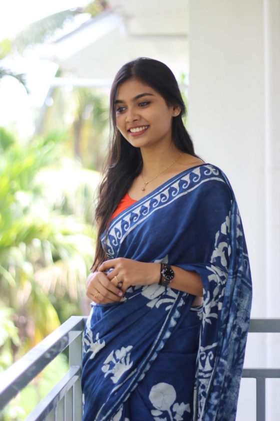 Ashna in Blue Saree